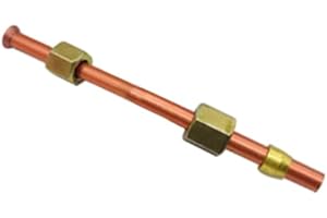 SEIWEI Tubo di scarico per compressore d'aria da 6 mm, tubo di scarico in alluminio, parti di ricambio per compressore d'aria (20 cm)