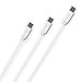 Produktbild Wicked Chili 3er Set Ultra Slim microUSB High Speed Datenkabel/Ladekabel geeignet für Samsung, Huawei, Sony, Nokia, Blackberry, HTC, LG, Wiko (30 cm/100 cm/150 cm, extra dünnes Flachkabel) weiß