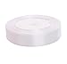 Produktbild Cosanter Satinband Satin Stoff Rolle, 22 Meter x 2cm Hochzeit Dekoband DIY Geschenkband Party Nähen Basteln Autoschleife Weiß