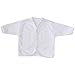 BabyPrem Baby Cardigan Jacket Cotton Clothes Premature - 6 months WHITE NEWBORN
