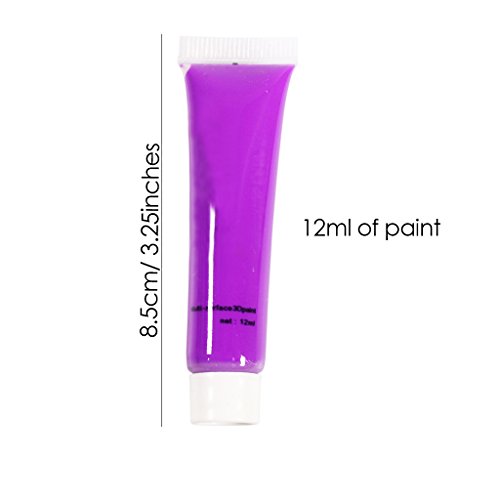 12 Farben Acryl Malen Nagel Kunst Nail Art künstliche Nägel Kunst 3D Malerei Pigment Design Tipps Tuben Set von KurtzyTM - 4