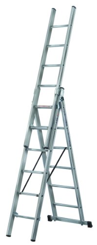 Preisvergleich Produktbild Brennenstuhl 1461350 Mehrzweckleiter Aluminium 3 x 10 Sprossen, 3-teilig