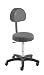 Produktbild Prova Nova GmbH Roll- und Drehhocker comfort swing 4411, Sitzhöhe ca. 54-73 cm, Rundsitz mit Rückenteil, Rollen/Bodengleiter:weiche Radbandage, Polsterdekor:Dekor schwarz