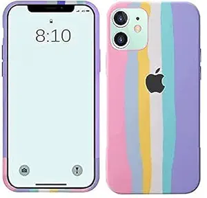 Palnek Premium Trendy Back Cover for Iphone 12/12 pro (Soft Coating| Liquid Silicone