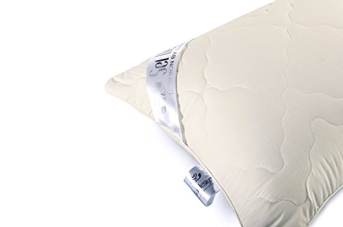 Angebot DOPPELPACK: 2x Sei Design® Premium Mikrofaser Kopfkissen Aphrodite. Füllung aus 3-D Faserkügelchen – sehr weich und angenehm – Stützkraft regulierbar durch Reißverschluss. (40×80, champagner) - 5