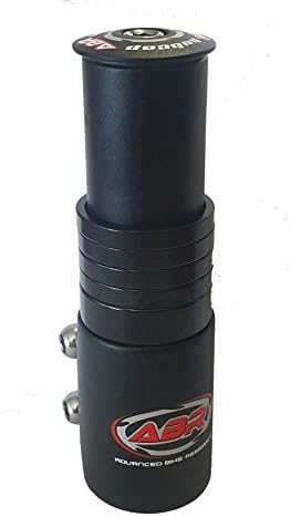 ABR Handlebar Stem Raiser fits 1" 1/8" (28.6mm) Steerer + 80mm BLACK - MRRP £19.99