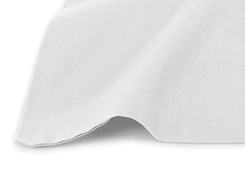 Renforcé-Kissenbezüge im Doppelpack – 100% Baumwolle – schlicht und edel im Design, in 8 Uni-Farben, 40 x 80 cm, weiß - 8