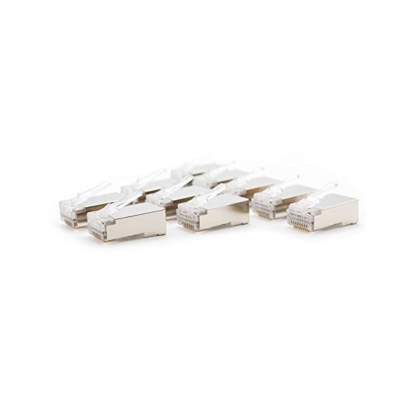 NanoCable 10.21.0103 - Conector para cable de red Ethernet RJ45, 8 hilos Cat.5e FTP, bolsa de 10 unidades - Image 5