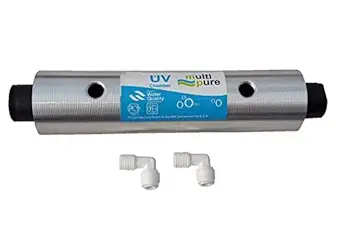 RRPURE 8-Inch Uv Barrel Chamber For Ro Water Purifier (White)