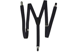 Olata Skinny Style Fully Adjustable Y-Shape Clip on Braces/Suspenders - 2cm