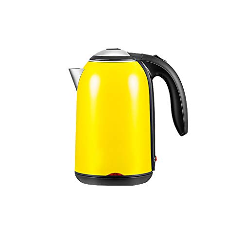 1,7 L bouilloire lectrique 220V, 1800W d'arrt automatique et protection de schage  l'bullition - Jaune