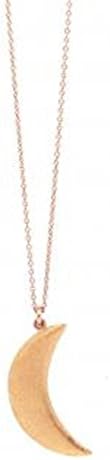 MARTE FRISNES JEWELLERY - AGATHA CRESCENT NECKLACE, ROSE GOLD, ONE SIZE