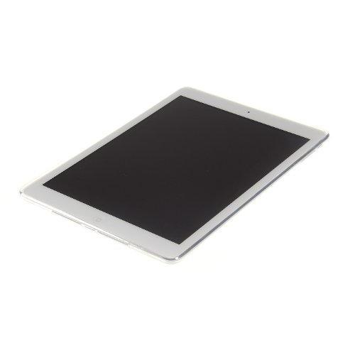 doupi PerfectFit Schutzhülle mit Staubstöpseln für iPad Air ( 1. Gen. ) A1474 A1475 A1476 Staubschutz Matt Clear Design TPU Schutz Hülle Silikon Schale Bumper Case Schutzhülle Cover, weiß - 4