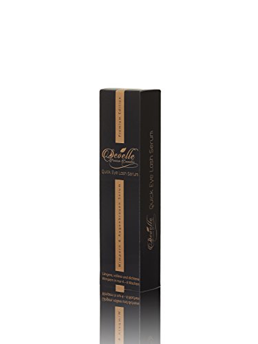 Wimpernserum 7 ml Develle Quick Eye Lash I Augenbrauenserum & Wimpernverlängerungs-Serum I schnelles Wimpernwachstum für längere & dichtere Wimpern I Wimpern-Booster I Wimpernwachstumsserum I Eyelash Activating Serum - 7