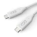 Produktbild USB C auf USB C Kabel (2m) - uni USB-C Ladekabel (5A) USB 2.0 Typ C auf USB bis zu 100W Kompatibel für iPad Pro 2018, MacBook Air 2018, Huawei Mate 20, P20, Galaxy S9/S8, Note 9/8 und mehr- Weiß