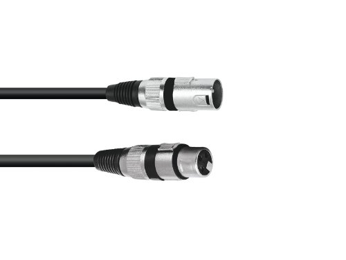 Omnitronic XLR cable, 3-pin, 25 m, black