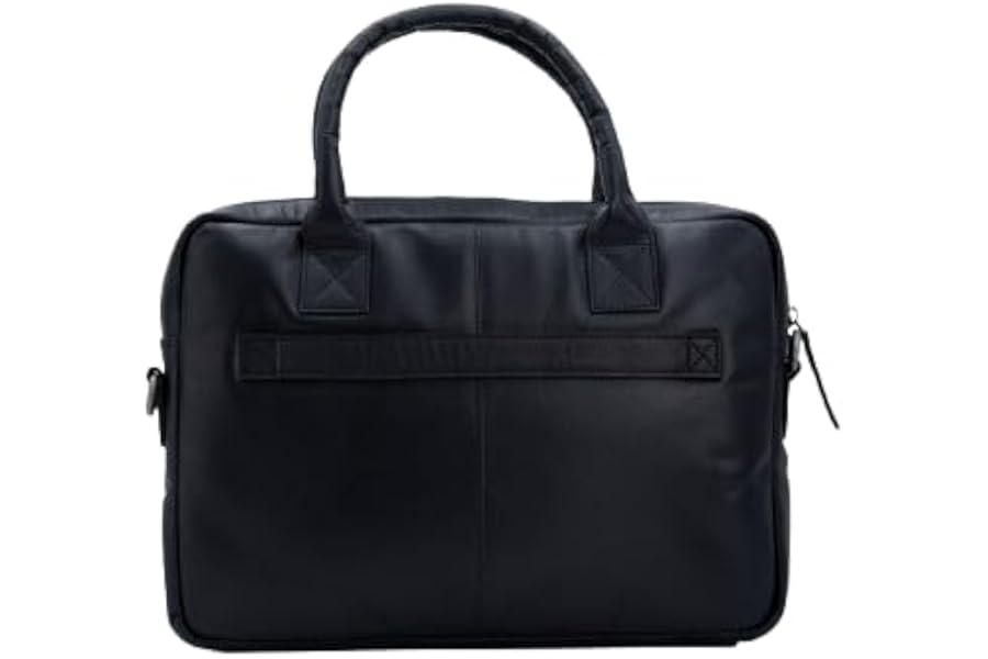 Kadei London – 100% Genuine Leather Chicago Laptop Bag – 13.3 Inch | Slim, Lightweight & Durable Briefcase for Men | Fits MacBook, iPad, Tablets & Ultrabooks – (36×25×5.5 cm)