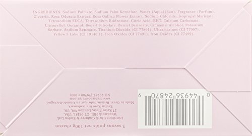 Crabtree & Evelyn Rose Soap 100 g - Pack of 3