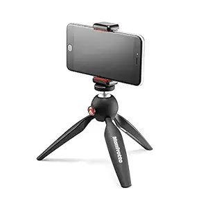Manfrotto MKPIXICLAMP-BK-Mini Tripod BK W/Phone Clamp