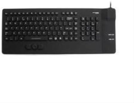 AccuMed Compact - USB Compact Layout Sealed IP67 Antibacterial Medical/Clinical Keyboard with Mousepad