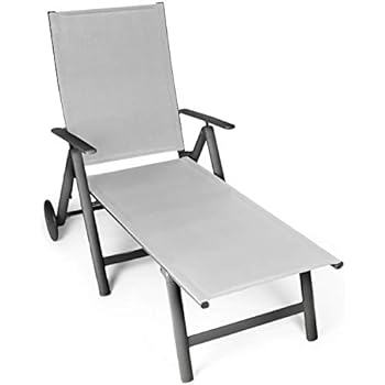 Amazon.de: Deuba Poly Rattan Rolliege schwarz mit Alu Gestell