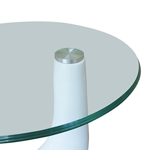 Drop coffee table white