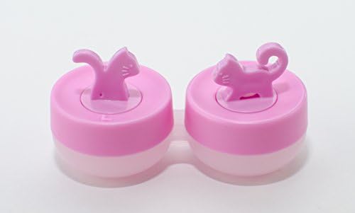 Sports Vision's 3 Pieces Pink Persian Cat Case cute fun contact lens case