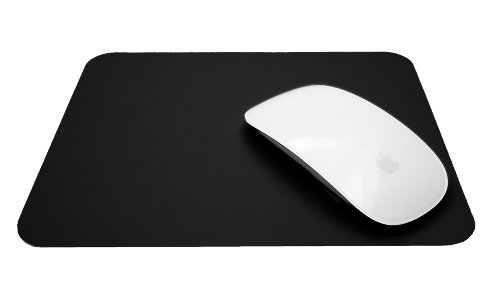 bd@ ultradünn Silikon Mousepad, Silicon Pad, schwarz, für optische Maus, Lasermaus, Spielmaus, Mauspad