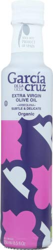 Garcia de la Cruz - Huile d'olive Extra Vierge Biologique Arbequina, récompensé à Tolède, en Espagne - 250ML Bouteille en Verre