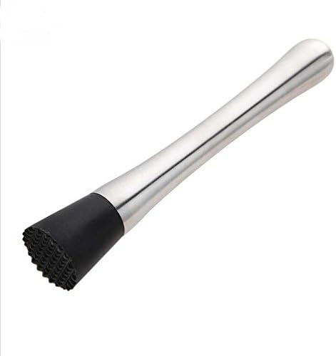 LEDGOO New Stainless Steel Metal Masher Ice-breaking Stick Bartenders Tools Cocktail Muddler