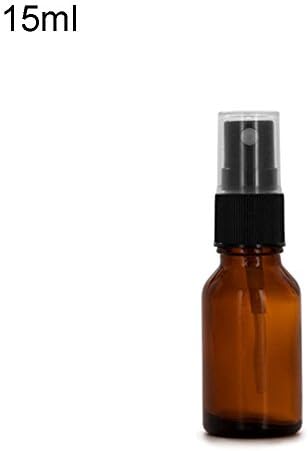 147YEARS 10/15/20/30/50/100ML Empty Amber Glass Bottle Essential Oil Mist Spray Container size 15ml