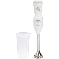 Seb HB4071S1 Pied Mixeur Plongeant Ultra Compact Soupe Velouté Compote Potage Milkshake Verre Doseur 800ml 450W Blanc