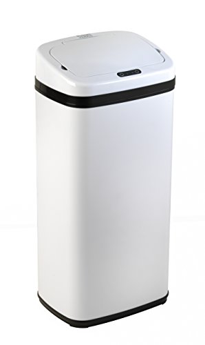 Russell Hobbs quadratisch Hände frei Motion Sensor Mülleimer/Küche Bin, weiß, 50 Liter