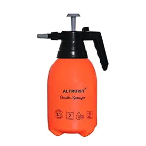ALTRUIST Water Pressure Sprayer Pump for Plants Flowers Lawn Sprinkler, Water Mister, Spray Bottle for Garden Herbicides, Pesticides, Fertilizers, Spray Pump (Orange) (Size 2 Liter)