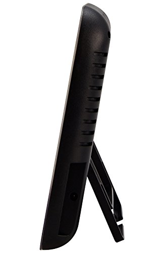 Alecto Funk Wetterstation Innen und Außensensor, Temperatur, Hygrometer, DCF-Funkuhr, Wettervorhersage, Barometer, Reichweite bis zu 100 m, schwarz, 14 x 14 x 14 cm, WS-1850 - 3