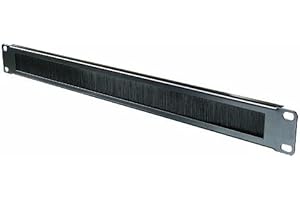 FDL 19 RACK MOUNTING BRUSH STRIP PANEL - 1U"