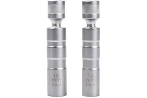 DURONGE 2 Stück Zündkerzenschlüssel, Universal Magnetisch Zündkerzenschlüssel, 14mm und 16mm Steckdose Demontagewerkzeug