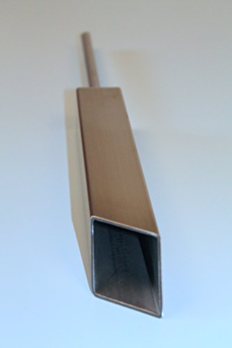 Stilvolle Grabvase aus quadratischem Edelstahlrohr - 6