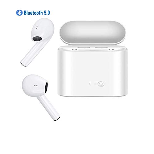 Écouteurs sans Fil, Bluetooth 5.0, écouteurs 3D, Isolation sonore avec Micro, étanche IPX5, étui de Chargement Portable élégant