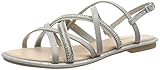 Innensohle: Lederimitat ESPRIT Damen Nazli Multi Ban Riemchensandalen, Grau (Light Grey 040), 40 EU