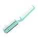 Green Plastic Comb w 2 Pcs Hair Cutting Trimmer Razor