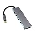 Produktbild TAOHOU 3 Hub USB-Dockingstation USB-Typ C an HDMI-USB 3.0-Kabel 5 in 1-Adapter-Splitter grau