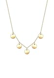 Kette mit fünf Kreis-Anhängern im coolen Geo-Look