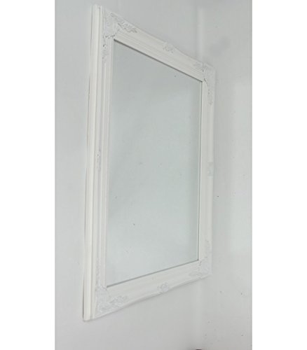 HOCHWERTIGER WANDSPIEGEL IN WeissMODELL BAROCK 82x62cm - 3