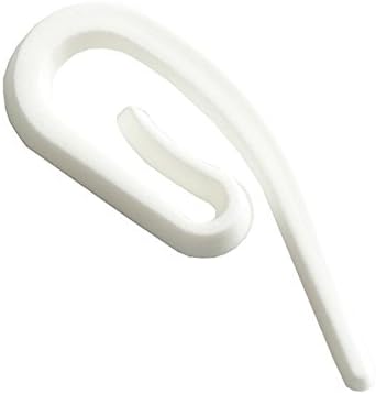 Rufflette Plastic Hook, White, 7 x 7 x 20 cm