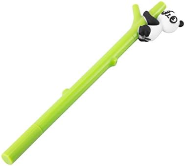 JAMMYLIZARD Fun Gel Ballpoint Pen Novelty School Stationary Gift, Bamboo Panda - Light Green