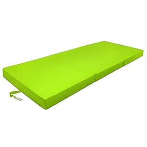 Beautissu Materasso da Campeggio Pieghevole - Materasso Pieghevole Ospiti - Campix 60x190 cm - Soffice Confortevole e Funzionale - Verde - Materasso Traspirante in Microfibra - Lettino da Viaggio - immagine 5