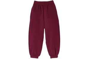 VEARZ Unisex Kids PE Fleece Joggers - Boys Girls School Jog Pants Elasticated Cuff Jogging Sweatpants Tracksuit Bottoms Age 2-13 Years