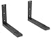 Produktbild Pronomic UWM-35B Universal Mikrowellen Wandhalterung (z. B. für Mikrowelle, Grillofen und HiFi-Geräte, Ausziehbar von 340-475 mm, inkl. Montagematerial, Tragkraft max. 35 kg) schwarz