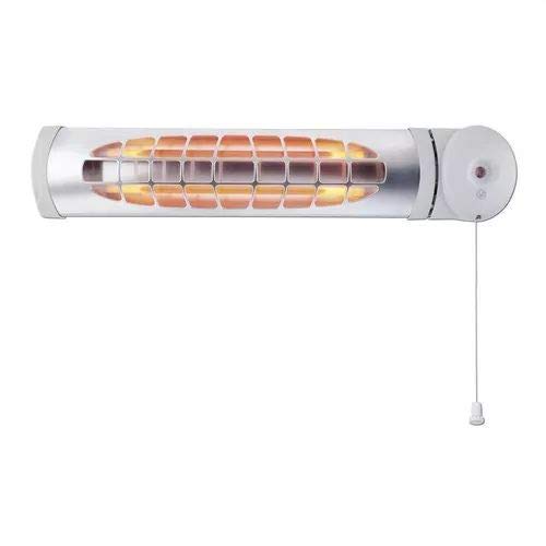 Soler & Palau INFRARED-120N - Calefactor (Calentador de cuarzo, IP24, Pared, Blanco, 1200 W, 600 W)